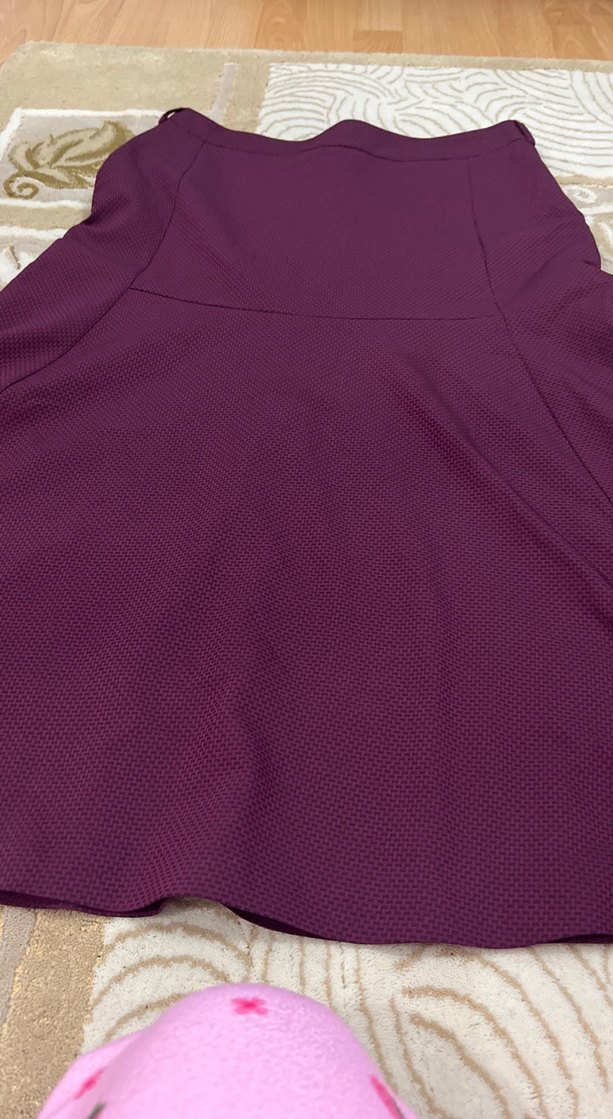 Mor Pilili Midi bayan etek - Görsel 5