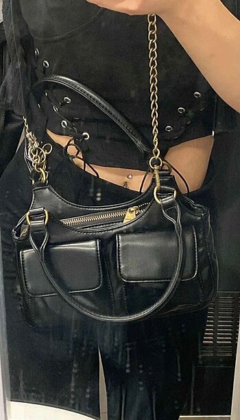 Beden stradivarius cepli omuz çantası