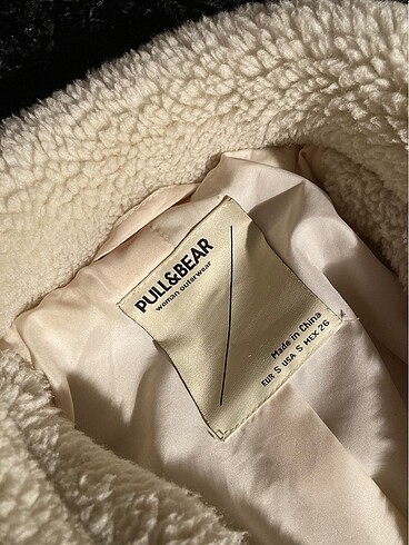 s Beden beyaz Renk pull&bear kürk