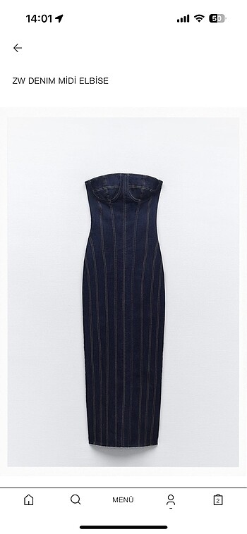 Zara denim elbise