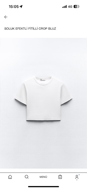 zara beyaz crop