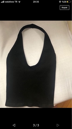 Siyah crop top