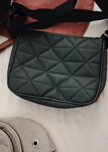 Diğer Siyah Fermuarlı Biker Stil Kadın Çanta