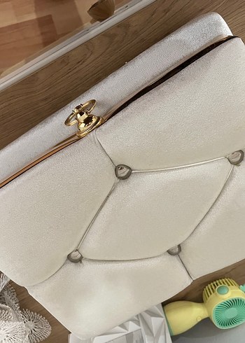 Düğmeli Beyaz süet takı sandıgı - Görsel 6