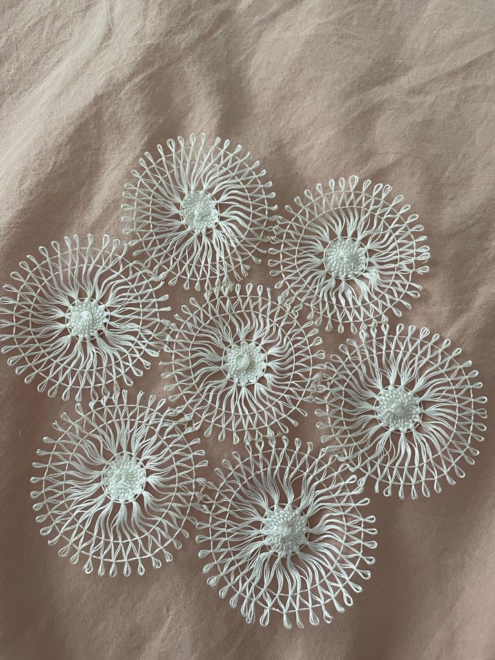 El Yapımı Beyaz Bohem Dantel Motifleri - Görsel 2