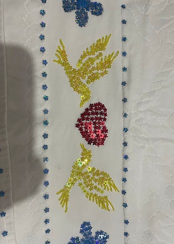 Nakışlı Çok Renkli Havlu - Görsel 3