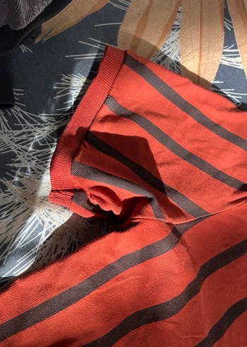 siyah cizgili polo yaka erkek tişört - Görsel 7