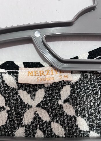 Siyah Beyaz Desenli Uzun Bohem Elbise - Görsel 4