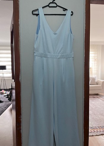 Mavi V Yaka Midi Tulum - Görsel 2