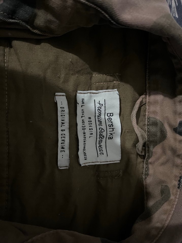 Kahverengi Kamuflaj Desenli  Ceket - Görsel 5