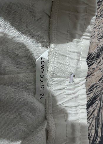 Beyaz Rahat Kesim Kadın Eşofman - Görsel 3