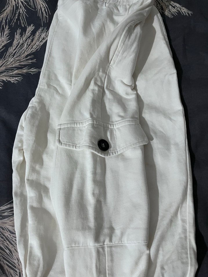 Beyaz Rahat Kesim Kadın Eşofman - Görsel 5