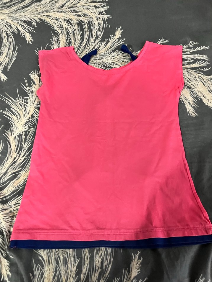 Kız Çocuk Renkli Baskılı Straplez Tişört - Görsel 4