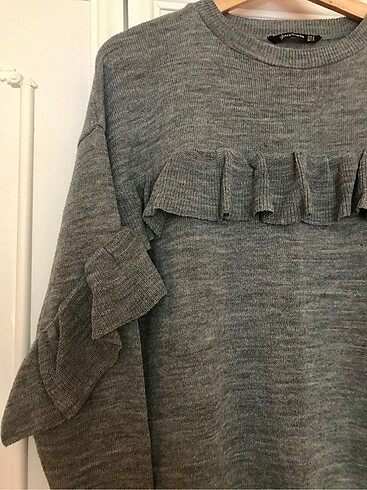 m Beden gri Renk Stradivarius Triko Elbise