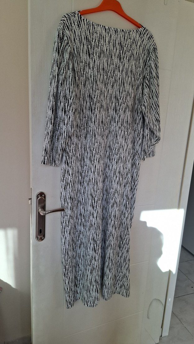 Lcw Gri Zebra Desenli Elbise - Görsel 3