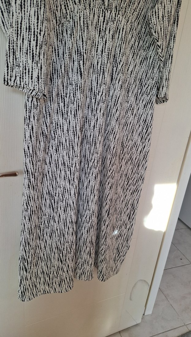 Lcw Gri Zebra Desenli Elbise - Görsel 2