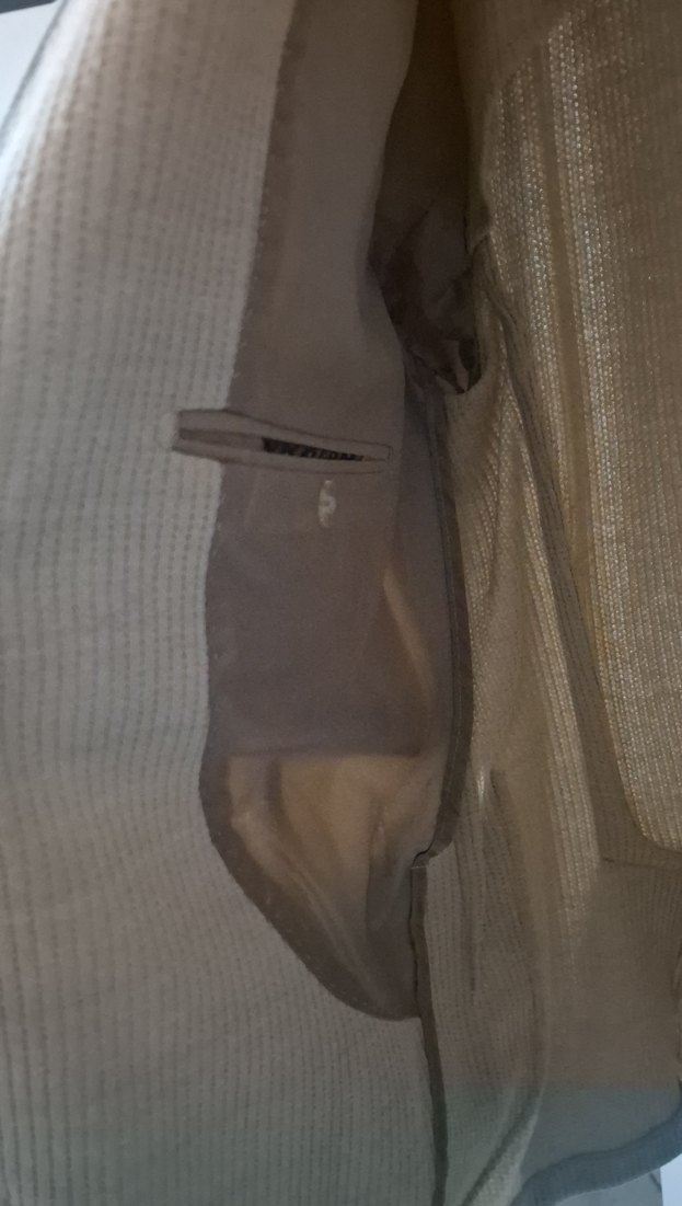 Süvari/Astsrsız Bej Erkek Düğmeli Ceket, Slim Fit Kalıp - Görsel 4