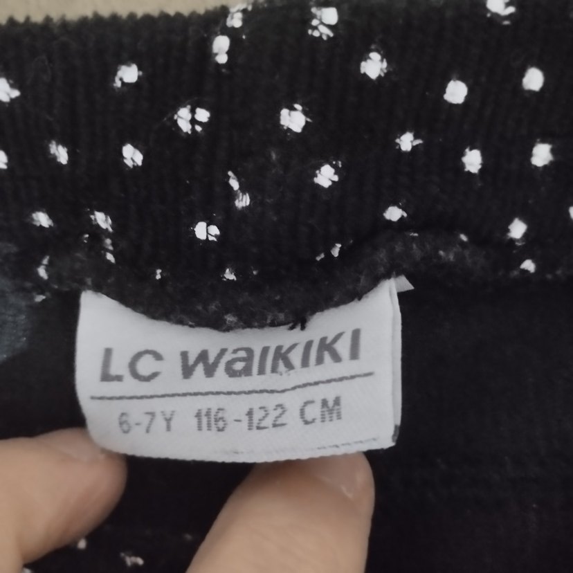 Siyah Puantiyeli Kız Tayt - Görsel 2