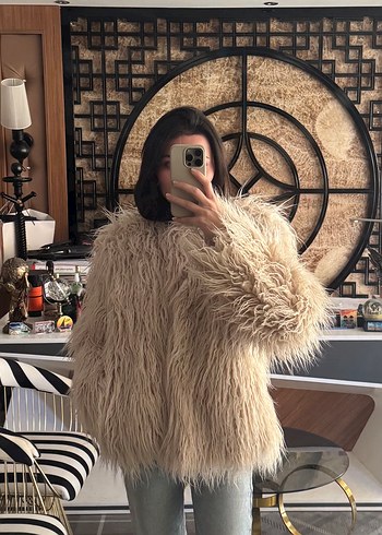 H&M Bej Kürk - Görsel 2