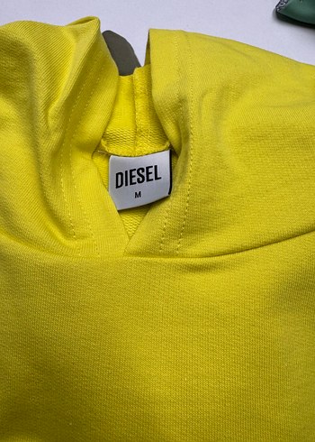 Kapüşonlu, Diesel Sarı Kadın Sweatshirt M beden - Görsel 4