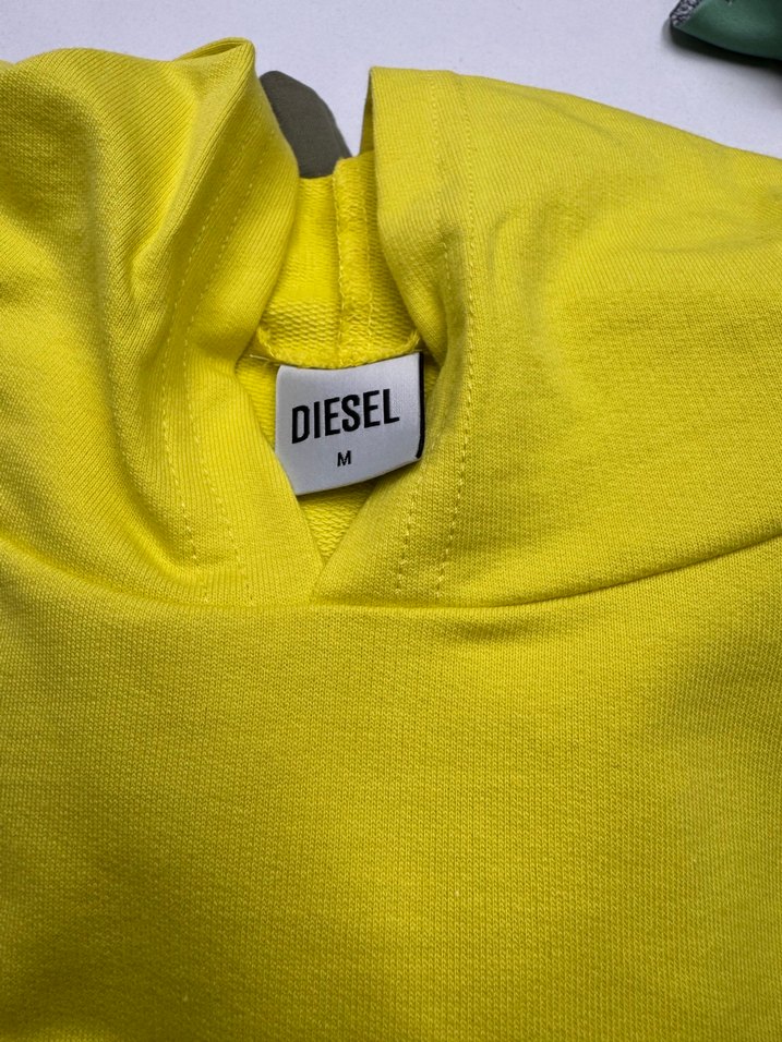 Kapüşonlu, Diesel Sarı Kadın Sweatshirt M beden - Görsel 4