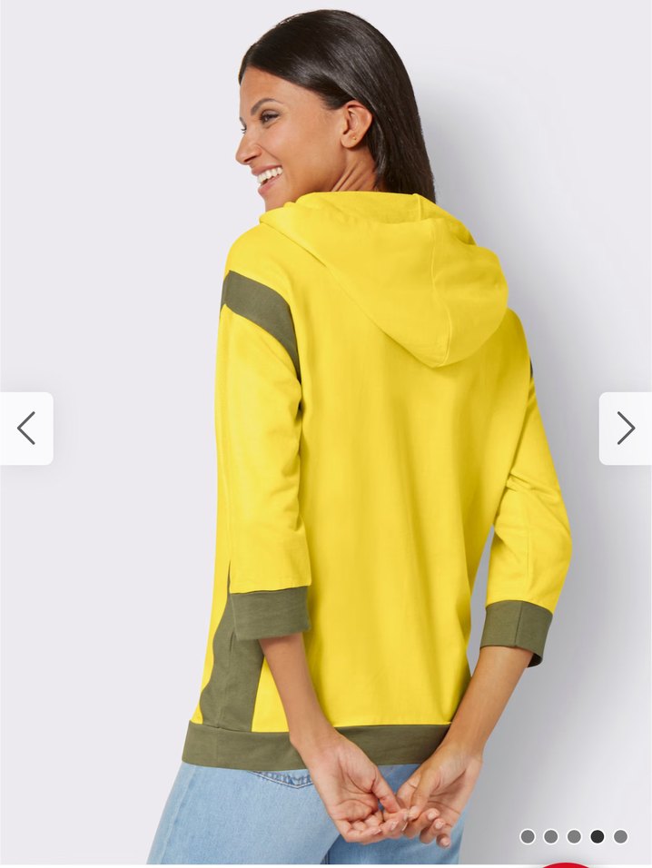 Kapüşonlu, Diesel Sarı Kadın Sweatshirt M beden - Görsel 2