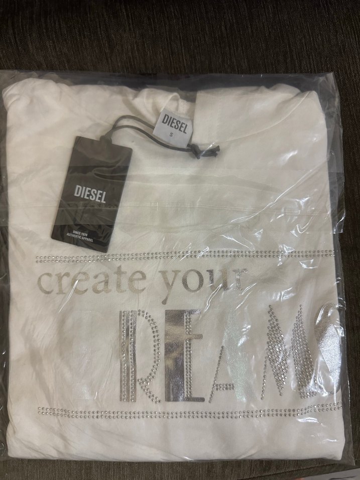 Kapüşonlu, Baskılı, Uzun Kollu Bayan Diesel Sweatshirt S beden - Görsel 2