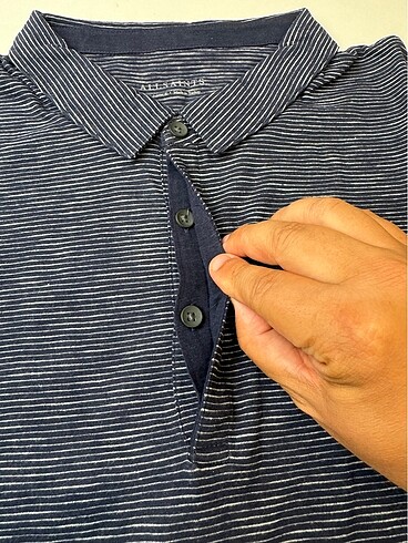 xl Beden lacivert Renk All Saints Erkek polo t.shirt XL