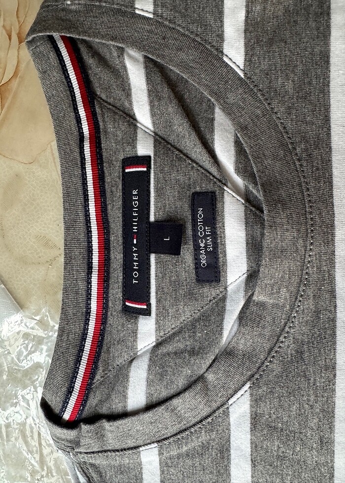Tommy Hilfiger Gri M t.shirt - Görsel 3
