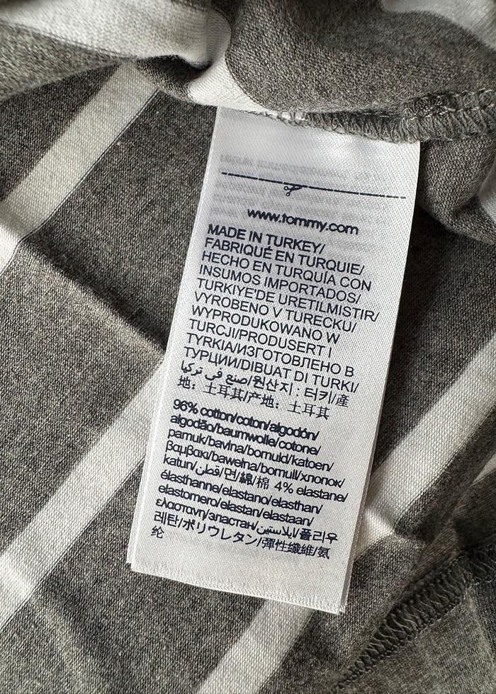 Tommy Hilfiger Gri M t.shirt - Görsel 5