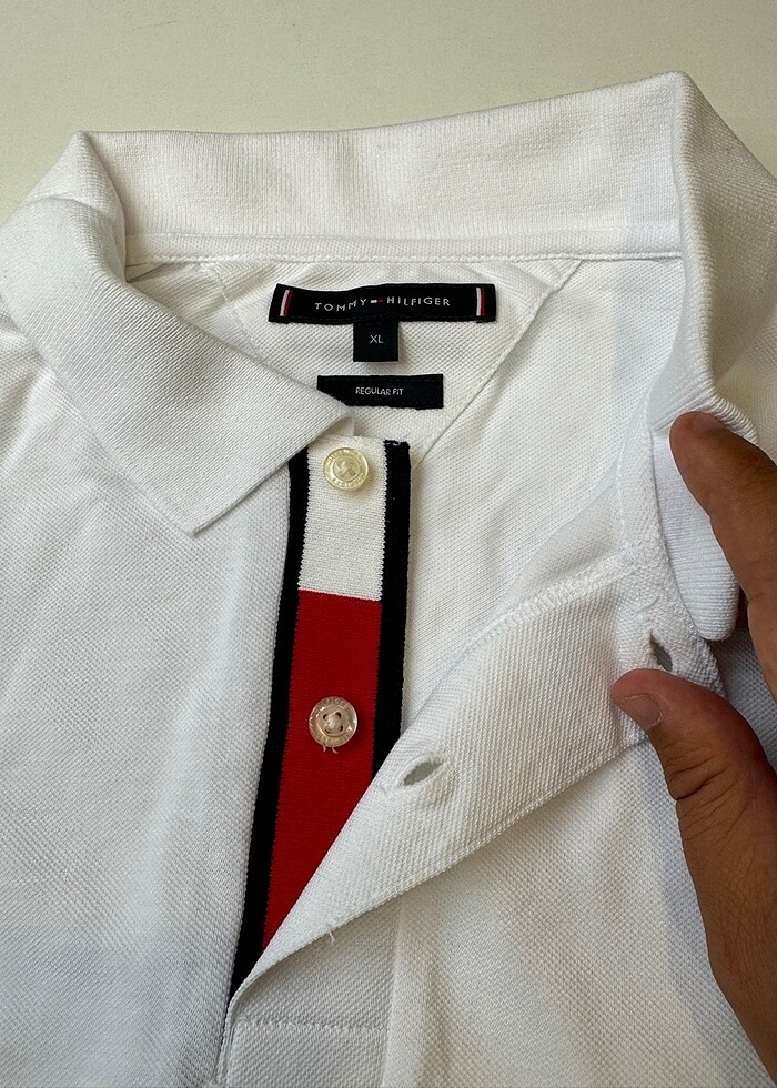 Tommy Hilfiger Polo T.shirt XL beyaz - Görsel 2