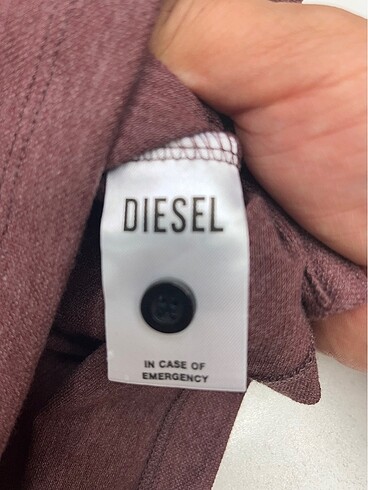 Diesel Bordo polo L beden t.shirt - Görsel 5