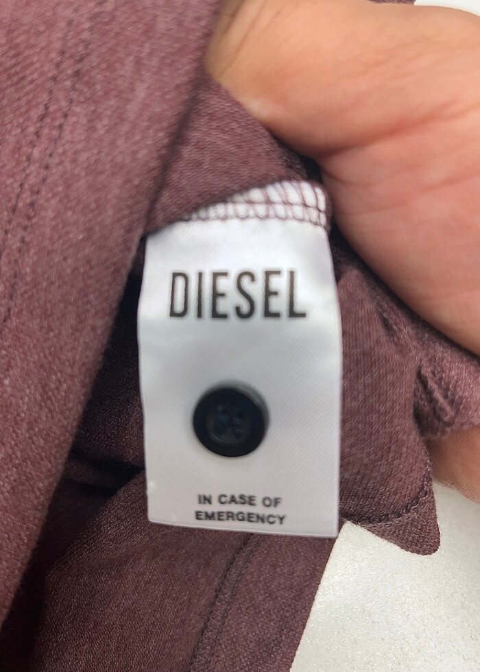 Diesel Bordo polo L beden t.shirt - Görsel 5