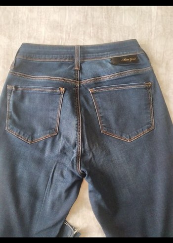 Mavi kadın kot pantolon - Görsel 7