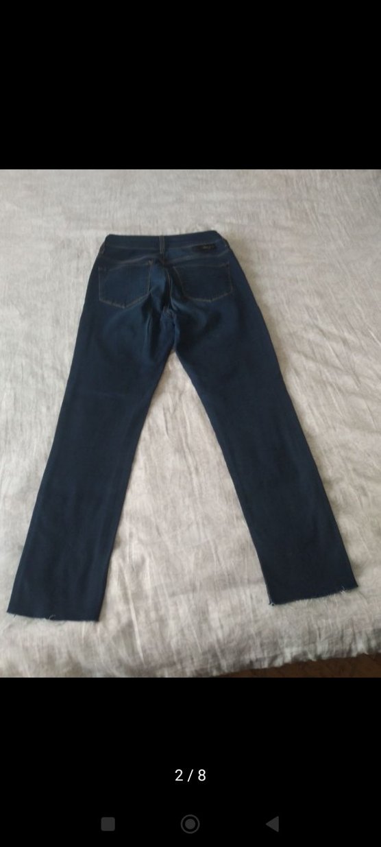 Mavi kadın kot pantolon - Görsel 2