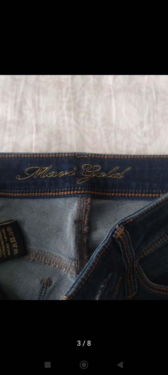 Mavi kadın kot pantolon - Görsel 3