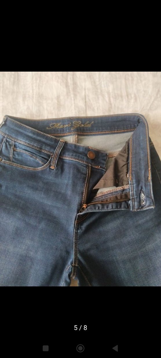 Mavi kadın kot pantolon - Görsel 5