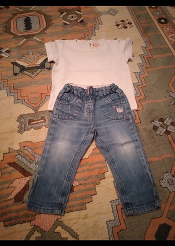 Kız Bebek Pembe Kısa Kollu 3'lü Kıyafet Seti - Görsel 2