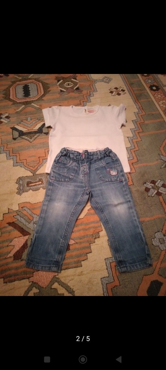 Kız Bebek Pembe Kısa Kollu 3'lü Kıyafet Seti - Görsel 2