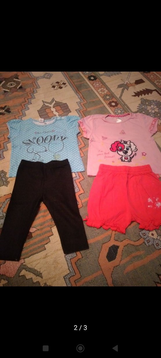 Kız Çocuk Pamuklu Kısa Kollu alt üst Takımı - Görsel 3