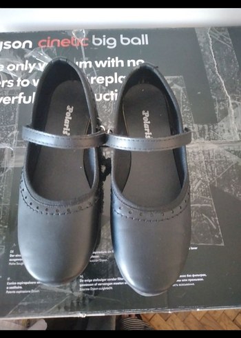 Kız Çocuk Siyah kayışlı babet - Görsel 4