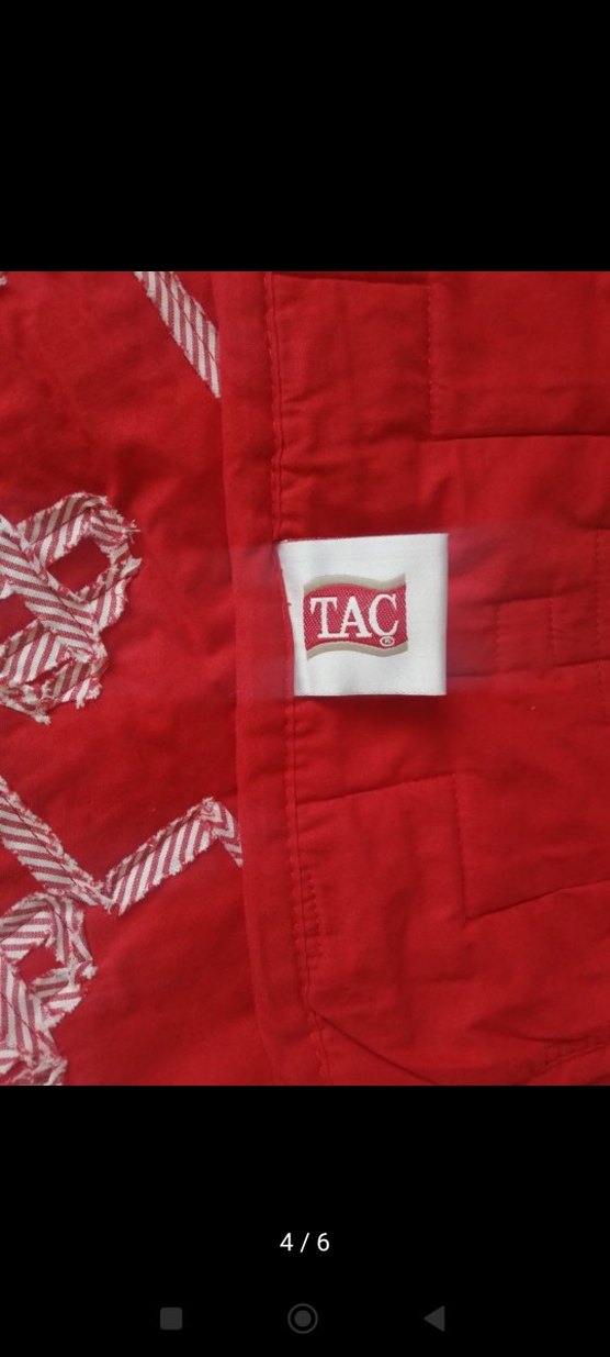 TAÇ Kırmızı Desenli Yatak Örtüsü - Görsel 5