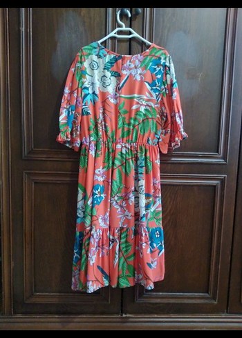 Koton Renkli Desenli Uzun Elbise - Görsel 2