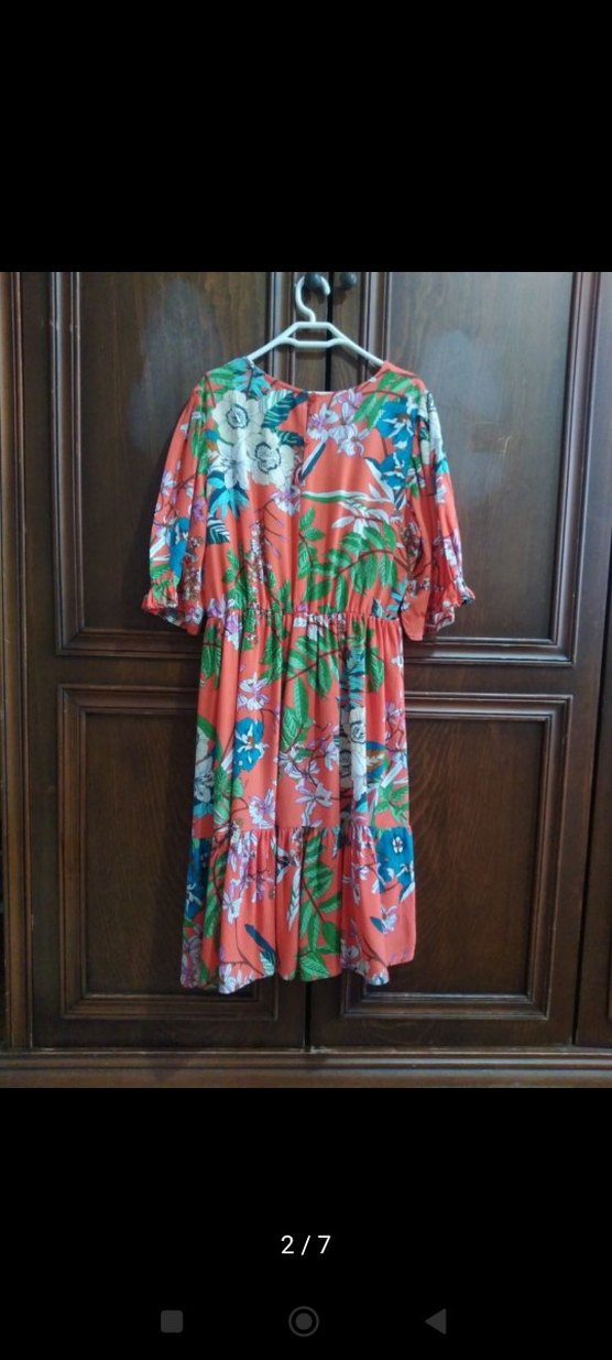 Koton Renkli Desenli Uzun Elbise - Görsel 2