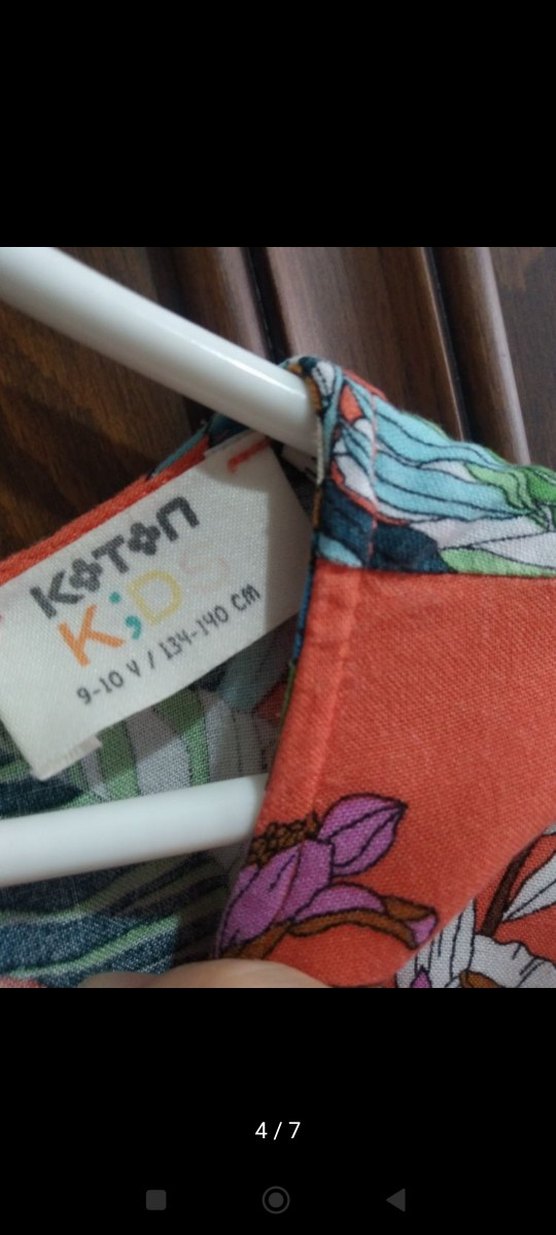 Koton Renkli Desenli Uzun Elbise - Görsel 4