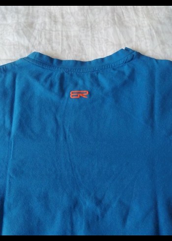 Mavi Baskılı Erkek Tişörtü, Kısa Kollu, Rahat Kesim - Görsel 3