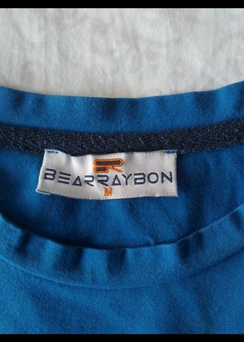 Mavi Baskılı Erkek Tişörtü, Kısa Kollu, Rahat Kesim - Görsel 4