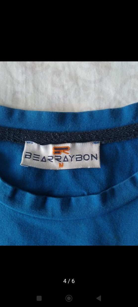 Mavi Baskılı Erkek Tişörtü, Kısa Kollu, Rahat Kesim - Görsel 4