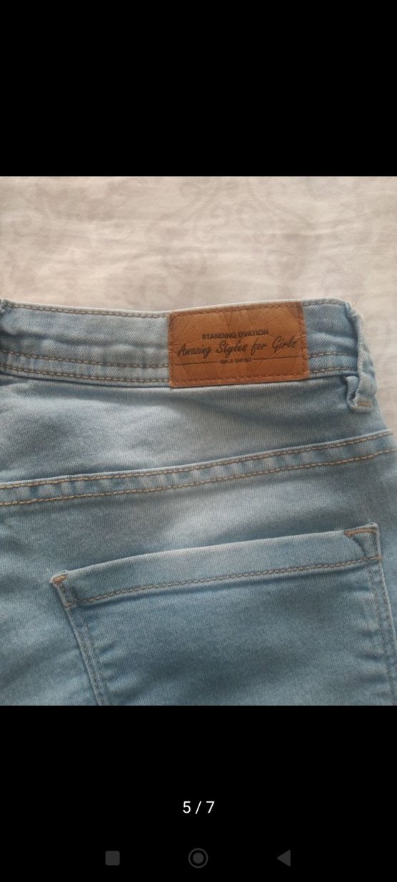 kız çocuk kot şortu - Görsel 5