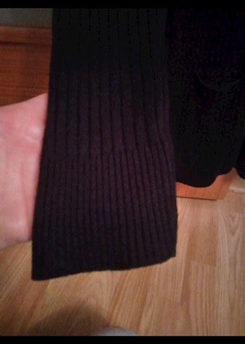 Siyah Uzun Kollu İnce Triko Hırka - Görsel 5